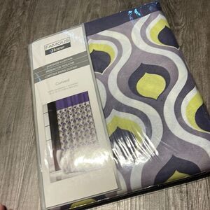 Famous Home Curved Shower Curtain